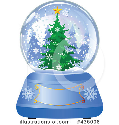 Royalty-Free (RF) Snow Globe Clipart Illustration by Pushkin - Stock Sample #436008