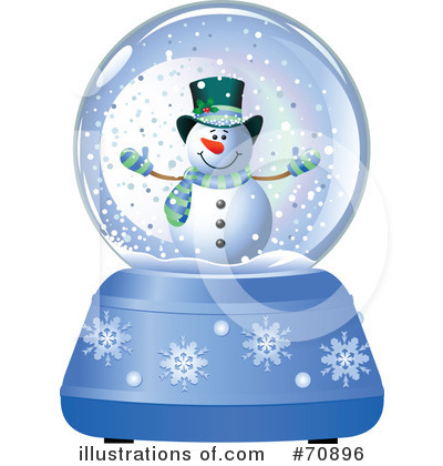 Royalty-Free (RF) Snow Globe Clipart Illustration by Pushkin - Stock Sample #70896