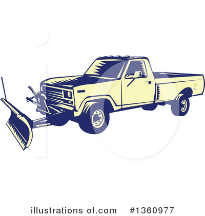 Pickup Truck Clipart #1360977 by patrimonio