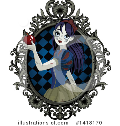 Royalty-Free (RF) Snow White Clipart Illustration by Pushkin - Stock Sample #1418170