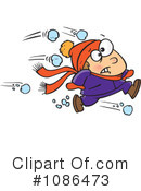 Snowball Fight Clipart #1086473 by toonaday