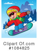 Snowboarding Clipart #1084825 by visekart