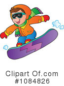 Snowboarding Clipart #1084826 by visekart