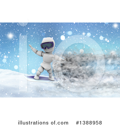 Royalty-Free (RF) Snowboarding Clipart Illustration by KJ Pargeter - Stock Sample #1388958