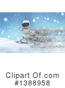 Snowboarding Clipart #1388958 by KJ Pargeter