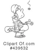 Snowboarding Clipart #439632 by toonaday