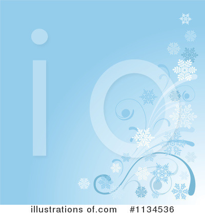Royalty-Free (RF) Snowflake Background Clipart Illustration by Pushkin - Stock Sample #1134536