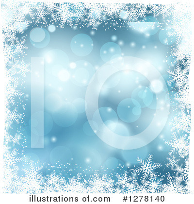 Royalty-Free (RF) Snowflake Background Clipart Illustration by KJ Pargeter - Stock Sample #1278140