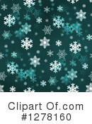 Snowflake Background Clipart #1278160 by oboy