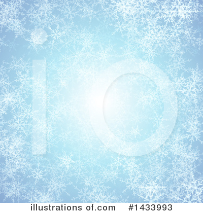 Royalty-Free (RF) Snowflake Background Clipart Illustration by KJ Pargeter - Stock Sample #1433993