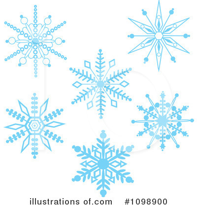 Snowflakes Clipart #1098900 by Maria Bell