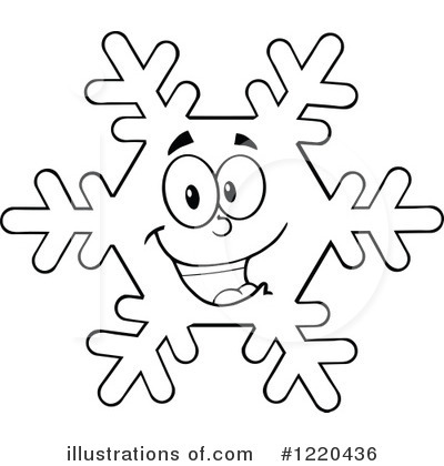 Royalty-Free (RF) Snowflake Clipart Illustration by Hit Toon - Stock Sample #1220436