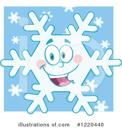 Royalty-Free (RF) Snowflake Clipart Illustration by Hit Toon - Stock Sample #1220440
