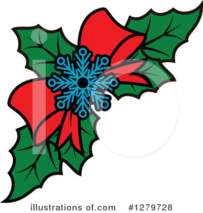 Christmas Holly Clipart #1279728 by Vector Tradition SM