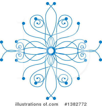 Snowflake Clipart #1382772 by MilsiArt