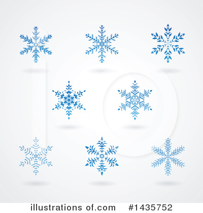 Royalty-Free (RF) Snowflake Clipart Illustration by cidepix - Stock Sample #1435752