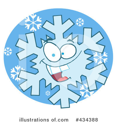 Royalty-Free (RF) Snowflake Clipart Illustration by Hit Toon - Stock Sample #434388