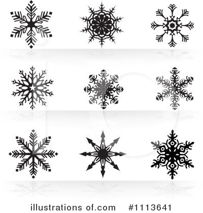Royalty-Free (RF) Snowflakes Clipart Illustration by dero - Stock Sample #1113641