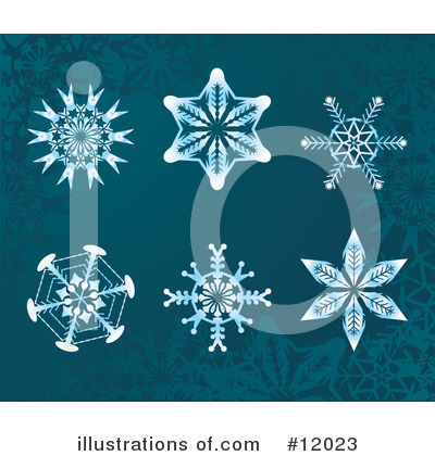 Royalty-Free (RF) Snowflakes Clipart Illustration by AtStockIllustration - Stock Sample #12023