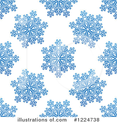Royalty-Free (RF) Snowflakes Clipart Illustration by Vector Tradition SM - Stock Sample #1224738