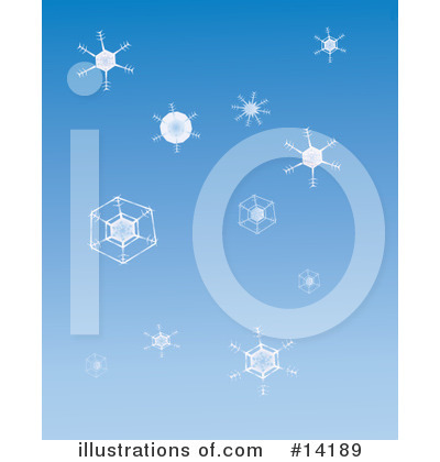 Royalty-Free (RF) Snowflakes Clipart Illustration by Rasmussen Images - Stock Sample #14189