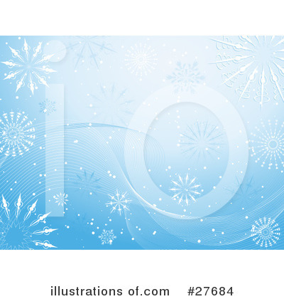 Royalty-Free (RF) Snowflakes Clipart Illustration by KJ Pargeter - Stock Sample #27684