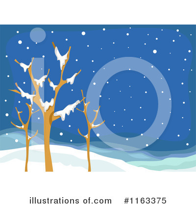 Snowing Clipart #1163375 - Illustration by BNP Design Studio