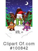 Snowman Clipart #100842 by Zooco