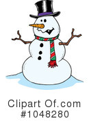 Snowman Clipart #1048280 by toonaday