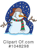 Snowman Clipart #1048298 by toonaday