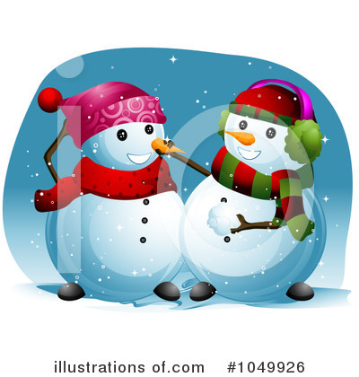 Royalty-Free (RF) Snowman Clipart Illustration by BNP Design Studio - Stock Sample #1049926