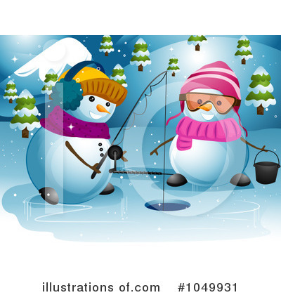 Royalty-Free (RF) Snowman Clipart Illustration by BNP Design Studio - Stock Sample #1049931