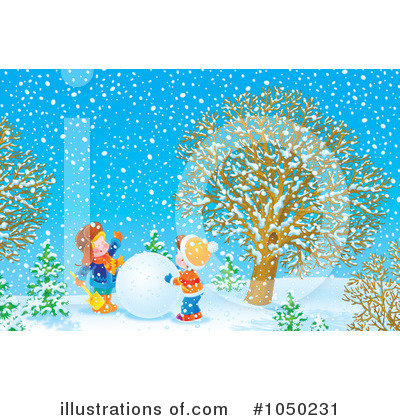 Royalty-Free (RF) Snowman Clipart Illustration by Alex Bannykh - Stock Sample #1050231