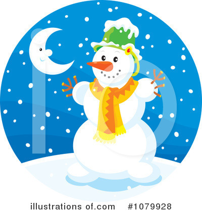 Royalty-Free (RF) Snowman Clipart Illustration by Alex Bannykh - Stock Sample #1079928