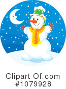 Snowman Clipart #1079928 by Alex Bannykh