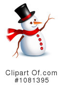 Snowman Clipart #1081395 by Oligo