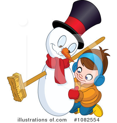 Royalty-Free (RF) Snowman Clipart Illustration by yayayoyo - Stock Sample #1082554