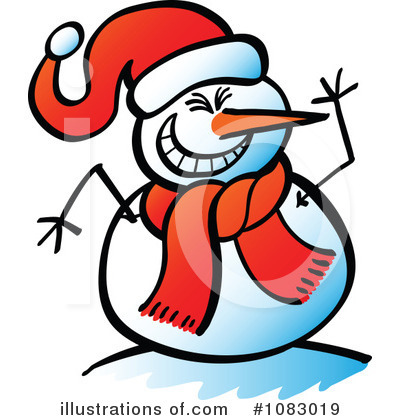 Snowman Clipart #1083019 by Zooco