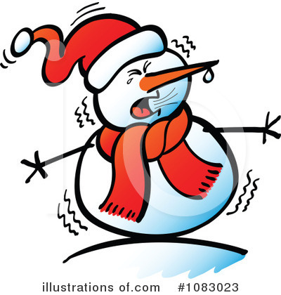 Royalty-Free (RF) Snowman Clipart Illustration by Zooco - Stock Sample #1083023
