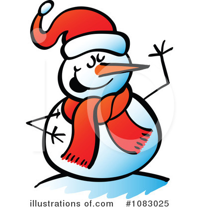 Royalty-Free (RF) Snowman Clipart Illustration by Zooco - Stock Sample #1083025