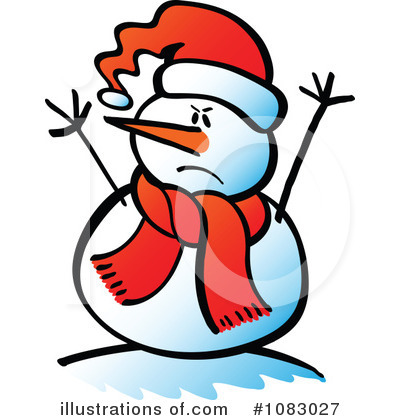 Royalty-Free (RF) Snowman Clipart Illustration by Zooco - Stock Sample #1083027
