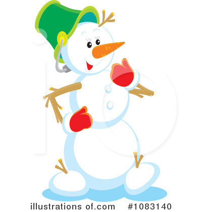 Royalty-Free (RF) Snowman Clipart Illustration by Alex Bannykh - Stock Sample #1083140