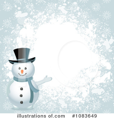 Royalty-Free (RF) Snowman Clipart Illustration by elaineitalia - Stock Sample #1083649