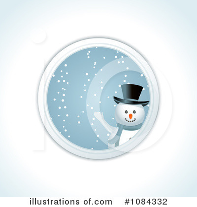 Royalty-Free (RF) Snowman Clipart Illustration by elaineitalia - Stock Sample #1084332
