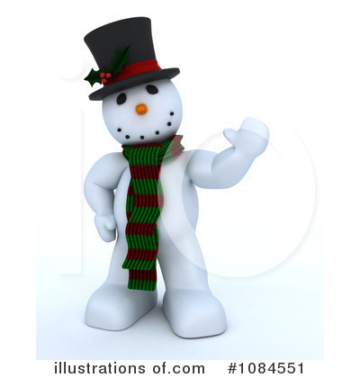 Royalty-Free (RF) Snowman Clipart Illustration by KJ Pargeter - Stock Sample #1084551