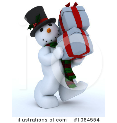 Royalty-Free (RF) Snowman Clipart Illustration by KJ Pargeter - Stock Sample #1084554