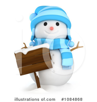 Royalty-Free (RF) Snowman Clipart Illustration by BNP Design Studio - Stock Sample #1084868