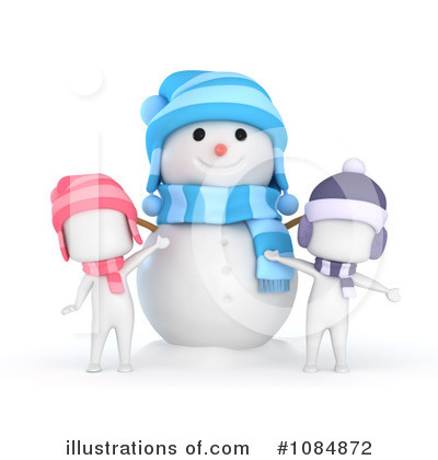 Royalty-Free (RF) Snowman Clipart Illustration by BNP Design Studio - Stock Sample #1084872