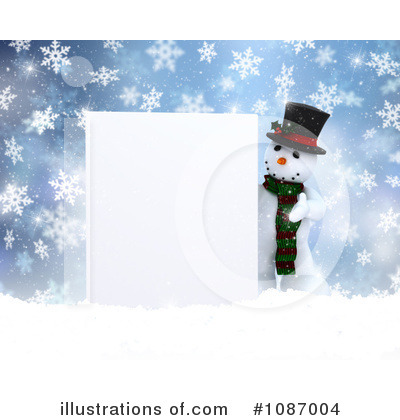 Royalty-Free (RF) Snowman Clipart Illustration by KJ Pargeter - Stock Sample #1087004