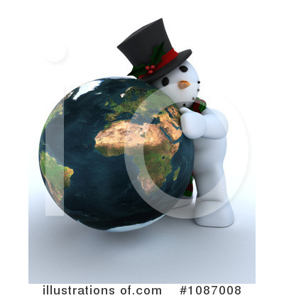 Royalty-Free (RF) Snowman Clipart Illustration by KJ Pargeter - Stock Sample #1087008